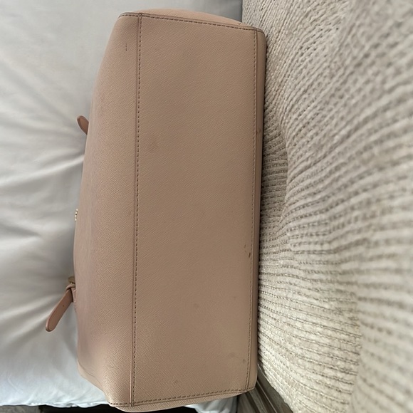 Tory Burch York Saffiano Tote Bag in Light Oak - Picture 5 of 7